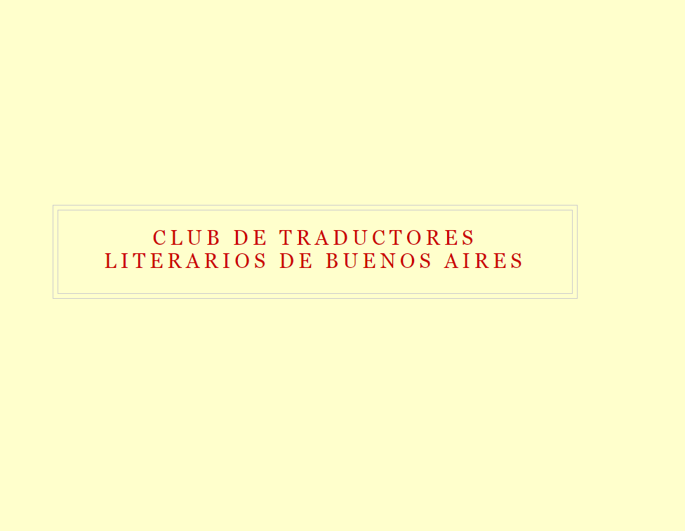 Club de traductores literarios de Baires